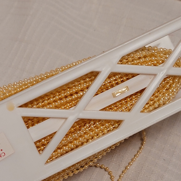 Peach Bead Trim Spool Sewing Accent - Picture 5 of 6